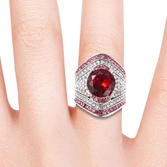 Retro Cocktail Ring (Size7.75) - Picture 2 of 4